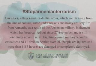 #stoparmanianterrorism от Бакинской Высшей Школы Нефти (ВИДЕО)