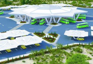 В Туркменистане ведутся работы по строительству нового автовокзала
