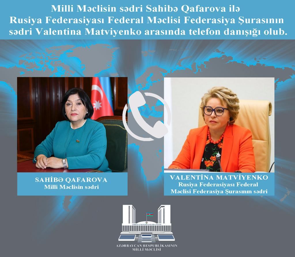Phone talk held between speakers of Azerbaijani Parliament, Russian Federation Council