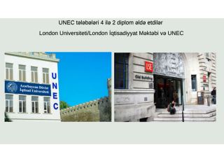 3 студента UNEC успешно завершили программу международного бакалавриата Лондонской школы экономики/Лондонского университета