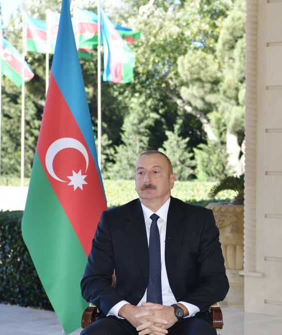 President Ilham Aliyev interviewed by France 24 TV channel (PHOTO/VIDEO)