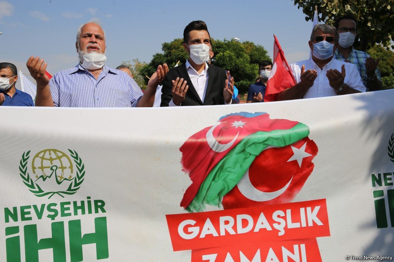 Rally held in Turkey in support of Azerbaijan (PHOTO)