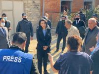 Омбудсмен Азербайджана осуществляет в Гяндже миссию по расследованию фактов нападения (ФОТО)