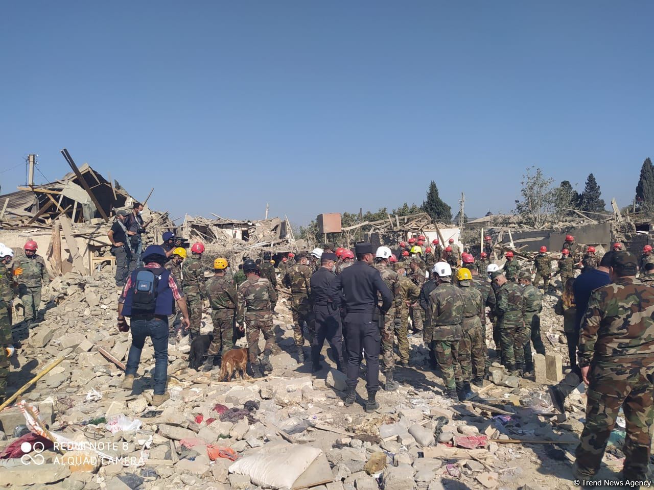 В результате ракетного обстрела Гянджи со стороны ВС Армении полностью разрушено 20 домов (ФОТО)