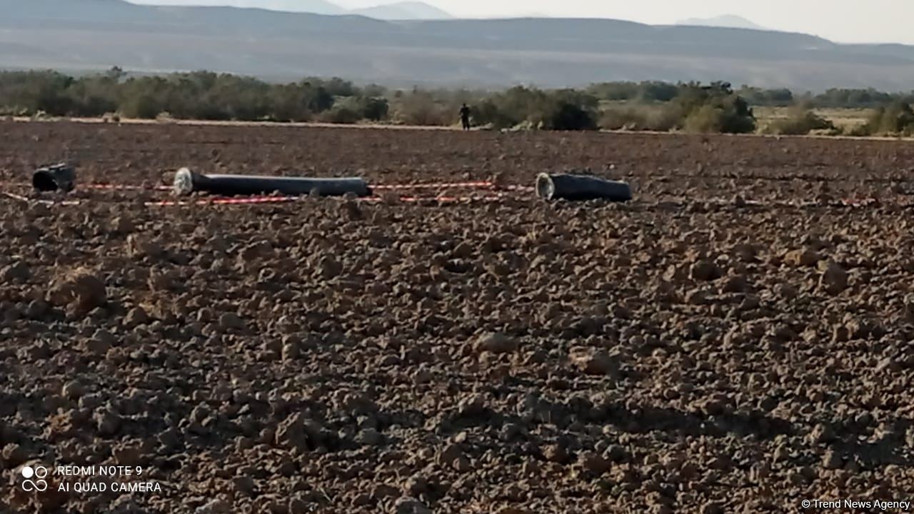 ANAMA: Ermənilərin Xızı rayonu ərazisinə atdığı "S-300" raketinin qalıqları götürülür