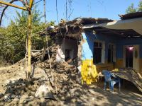 Армянский снаряд попал в дом в Тертере, есть пострадавший (ФОТО/ВИДЕО)