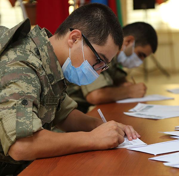 "Letter to soldier" project held for personnel of Azerbaijani Armed Forces participating in battles