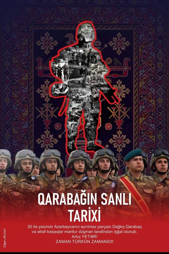 Патриотические плакаты и постеры, посвященные Карабаху (ФОТО)