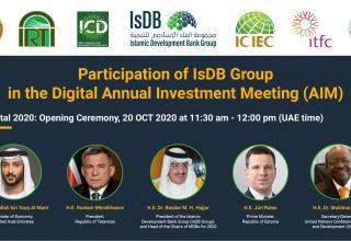 IsDB Group and UAE Ministry of Economy co-organise first digital edition of Annual Investment Meeting on 20-22 October 2020