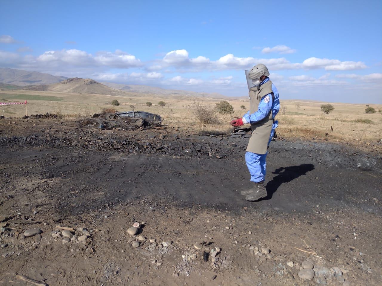 Azerbaijan's ANAMA clears out unexploded ordnance from occupied lands (PHOTO)