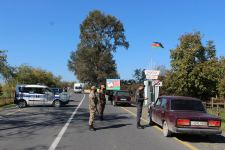 Qax və Zaqatalanın giriş-çıxışlarında karantin postları qurulub (FOTO)