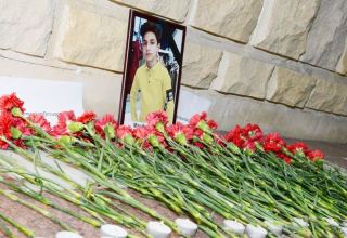 Перед посольством России в Азербайджане проходит акция памяти 13-летнего Артура Маякова (ВИДЕО, ФОТО)