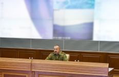 Под руководством Президента, Верховного главнокомандующего Ильхама Алиева в Центральном командном пункте Министерства обороны прошло оперативное совещание (ФОТО) (Версия 2)
