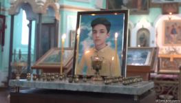 Funeral service for 13-year-old Arthur, who died due to Armenian terror, being held in church in Ganja (PHOTOS)