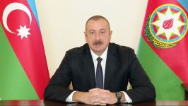 Президент Азербайджана Ильхам Алиев обратился к народу (ФОТО/ВИДЕО)