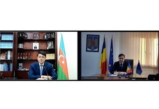 Состоялась виртуальная встреча главы Госкомитета Азербайджана по работе с диаспорой с госсекретарем Румынии
