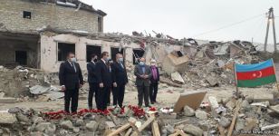 Belarusian ambassador arrives in Ganja to visit territories destroyed by Armenian attack (PHOTO)