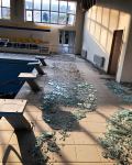 Армянские агрессоры ракетными ударами разрушили Олимпийский центр Барды (ФОТО)