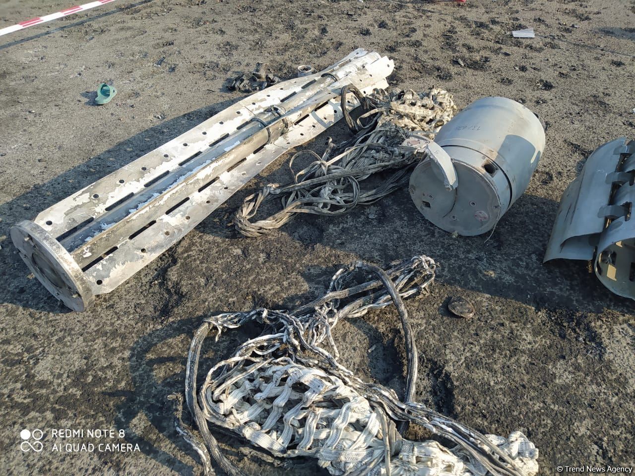Debris of missiles fired at Azerbaijani Barda (PHOTO)