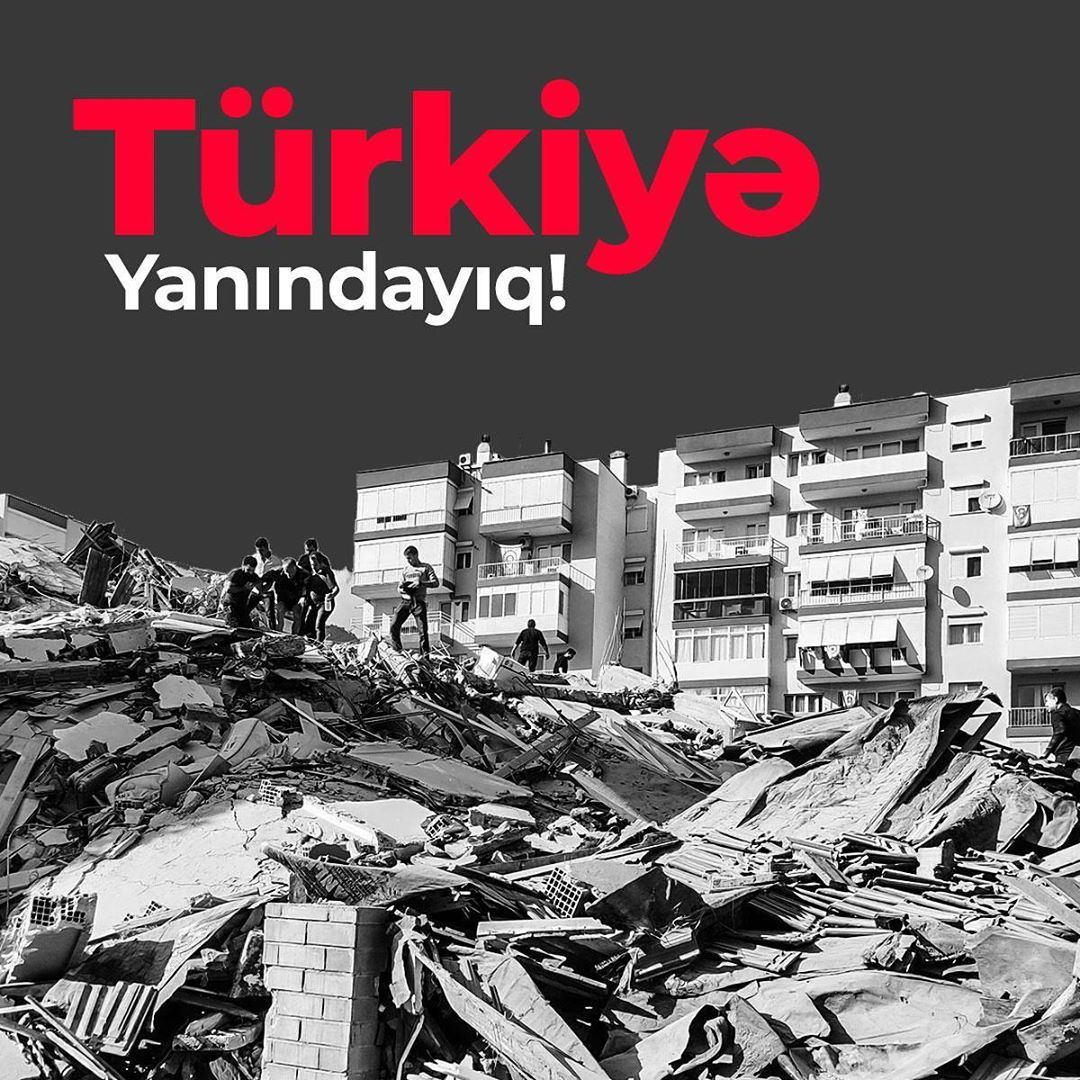 Первый вице-президент Мехрибан Алиева выразила соболезнования родным и близким погибших в результате землетрясения в турецком городе Измир (ФОТО)
