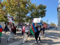 Kaliforniyada erməni terroruna etiraz yürüş keçirilib (FOTO)