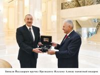 Президент Ильхам Алиев принял делегацию во главе с бывшим премьер-министром Турции Бинали Йылдырымом (ФОТО)