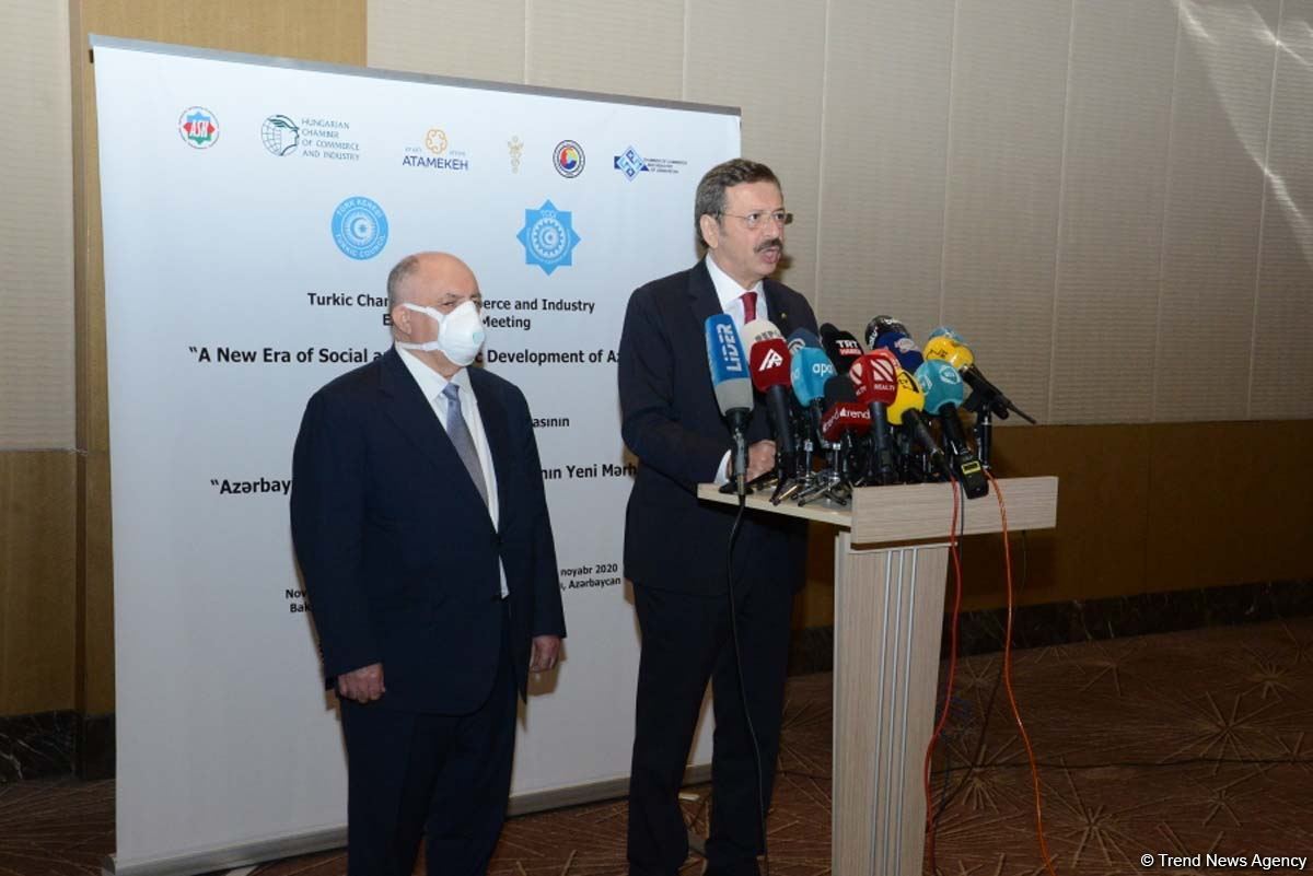 Turkish delegation in Baku to support Azerbaijan - TOBB (PHOTO)