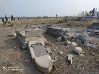 Armenian Armed Forces shell cemetery in Azerbaijan's Tartar, destroying many graves (PHOTO)
