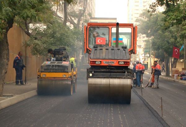 В Насиминском районе Азербайджана начата реконструкция автомобильной дороги (ФОТО)