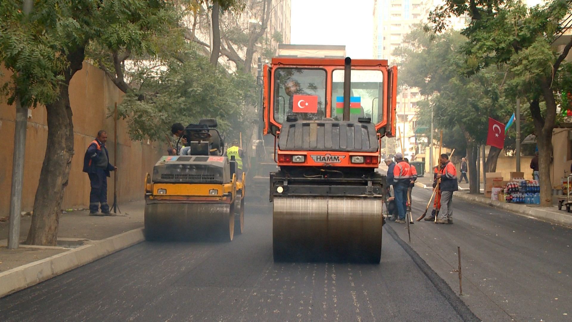 В Насиминском районе Азербайджана начата реконструкция автомобильной дороги (ФОТО)
