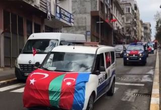 İstanbulda Qələbə sevinci: Şuşanın azad olunması qeyd olunur (FOTO/VİDEO)