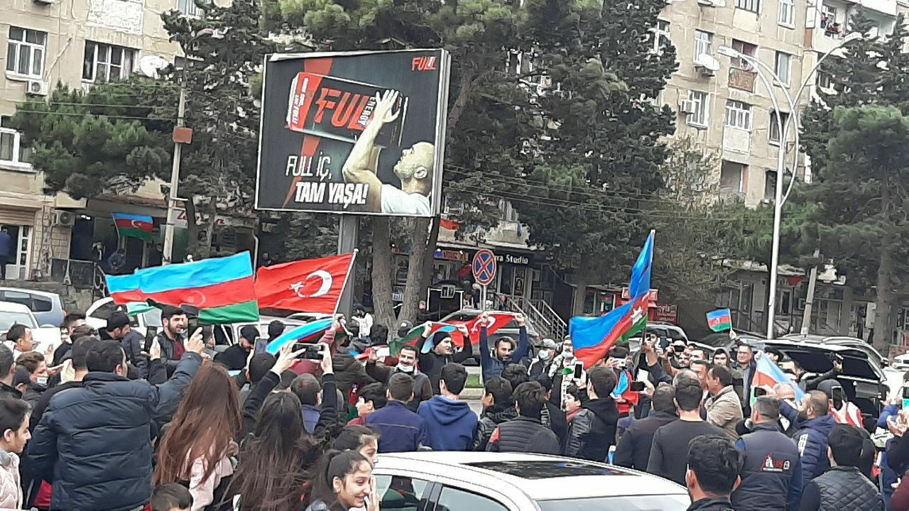 Azerbaijani people celebrating liberation of Shusha city from Armenian occupation (PHOTO/VIDEO)
