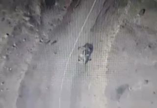 Видеокадры уничтожения танка армянских ВС на дороге Лачын-Шуша (ВИДЕО)