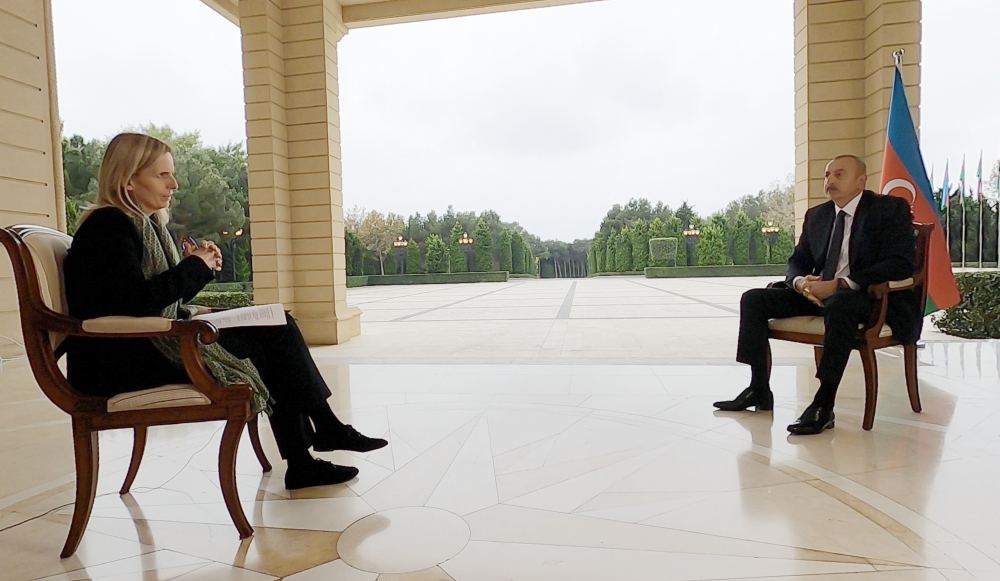 Azerbaijani president interviewed by BBC News (PHOTO)
