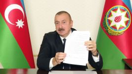 Prezident İlham Əliyev xalqa müraciət edib (FOTO)