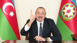 Президент Азербайджана Ильхам Алиев выступил с обращением к народу (ФОТО)