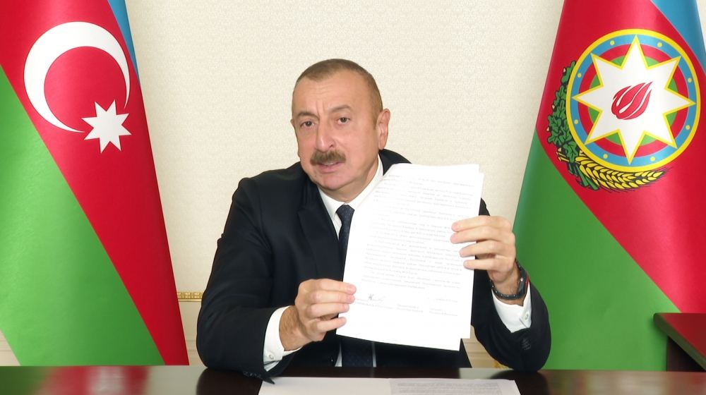 Prezident İlham Əliyev: Bu bəyanatın imzalanmasının səbəblərindən biri də Şuşanın işğaldan azad edilməsidir