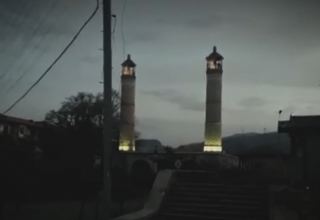 Şuşada Gövhər ağa məscidinə elektrik enerjisi verildi (VİDEO)