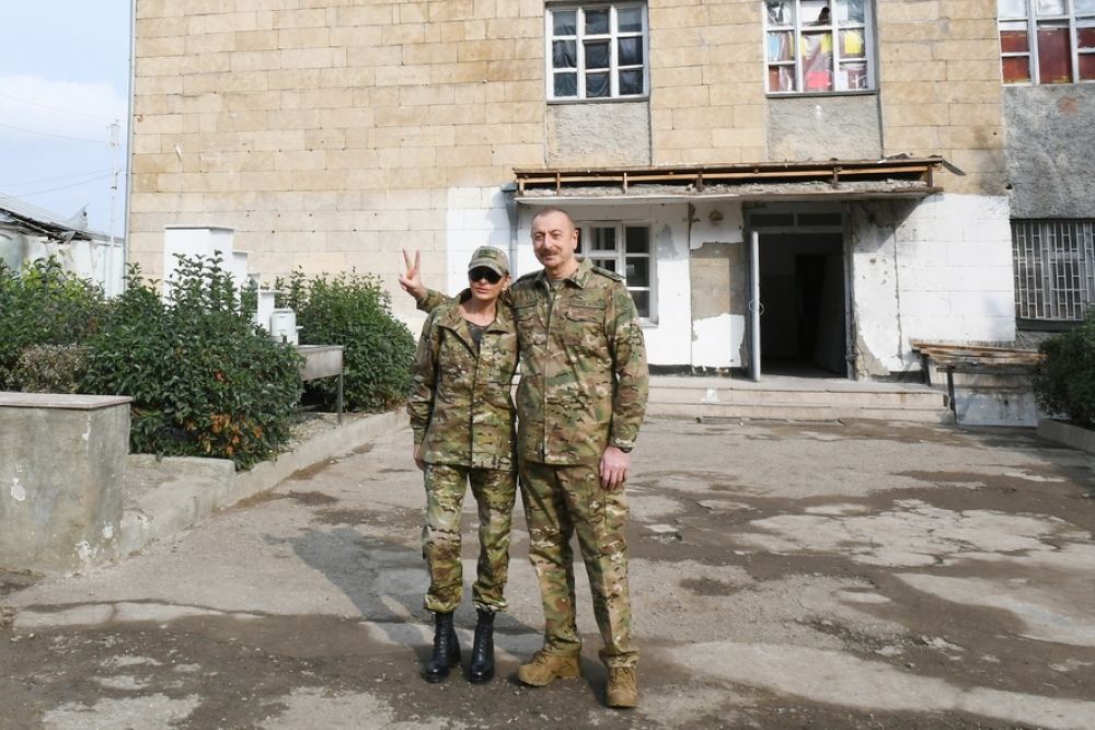 Azerbaijani president, first lady visit Fuzuli, Jabrayil liberated from occupation (PHOTO)