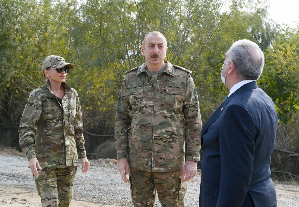 Azerbaijani president, first lady visit Fuzuli, Jabrayil liberated from occupation (PHOTO)