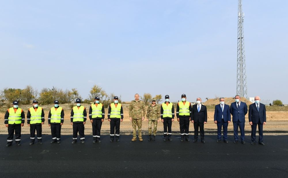 President Ilham Aliyev announces start of Fuzuli-Shusha highway laying