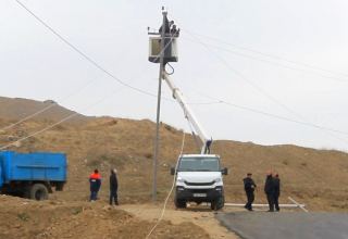 Осуществляются работы по электроснабжению стратегических объектов на освобожденных территориях - "Азеришыг" в Карабахе! (ФОТО)