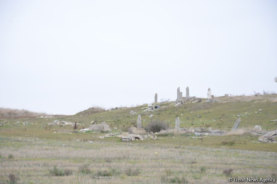 Armenians completely destroy cemetery in Fuzuli district (PHOTO)