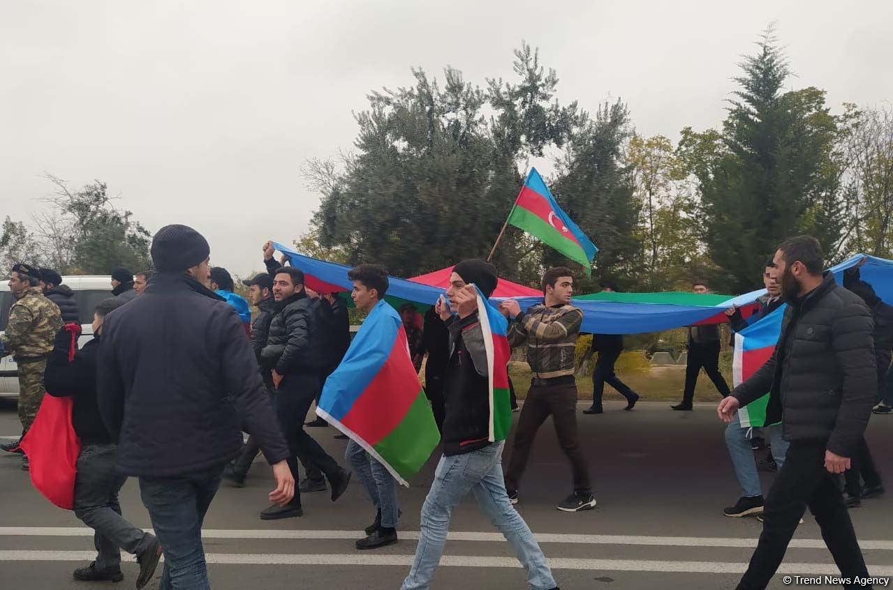 Ağdamda bayram yürüşü keçirilib (FOTO) - Gallery Image