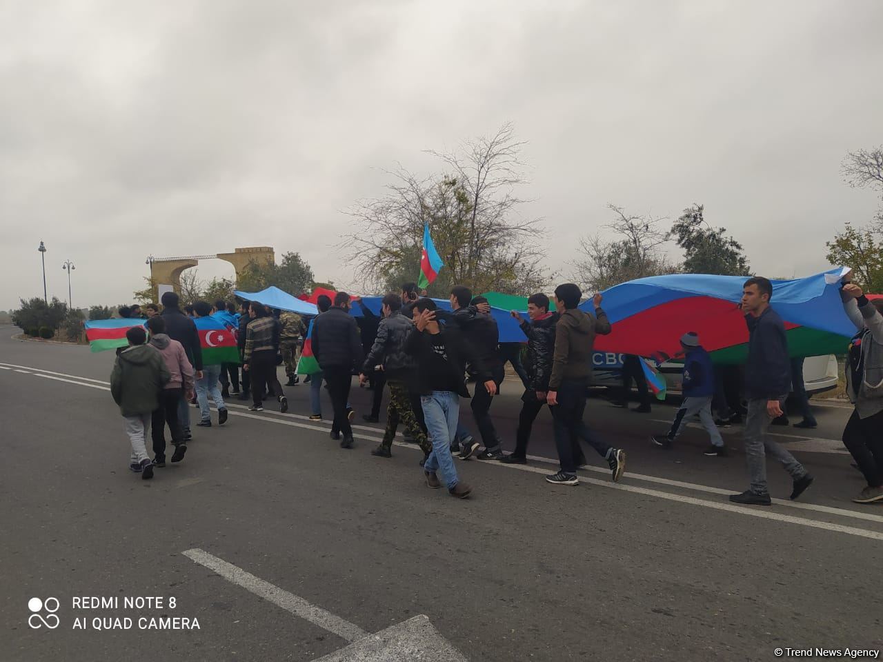 Ağdamda bayram yürüşü keçirilib (FOTO) - Gallery Image