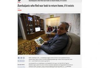 “Associated Press” azərbaycanlı məcburi köçkünlərin öz doğma yurdlarına qayıtmaq arzularından yazır