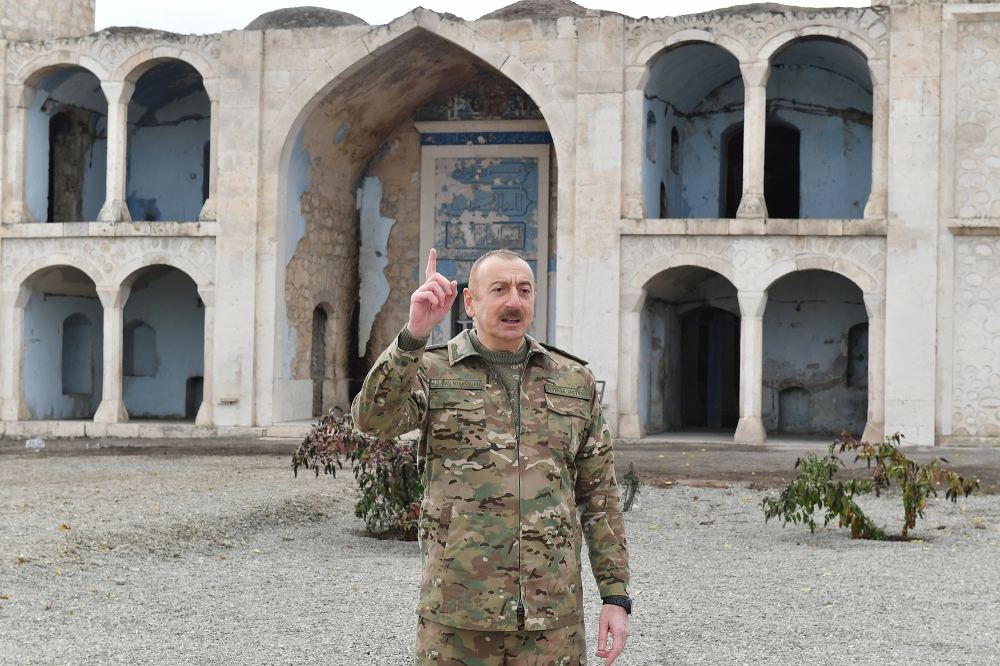 We have destroyed enemy in hand-to-hand battle, crossing ravines, forests, mountains, and liberated Shusha - President Aliyev