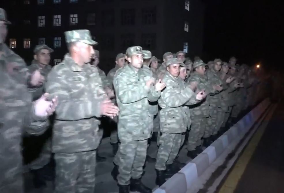 Troops from Azerbaijan's Nakhchivan who took part in Karabakh conflict, return home (PHOTO)