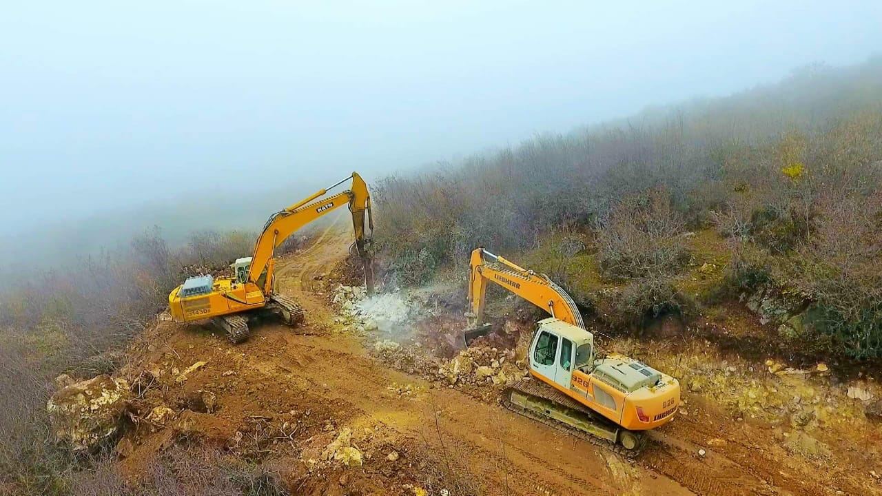 Строительство автомобильной дороги Ахмедбейли-Физули-Шуша успешно продолжается (ФОТО)