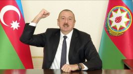 Президент Азербайджана Ильхам Алиев обратился к народу (ФОТО/ВИДЕО)